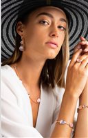 Collana Madì Donna laguna in Argento Quarzo idrotermale 3892400-ROSA VI - 3892400-ROSA VI